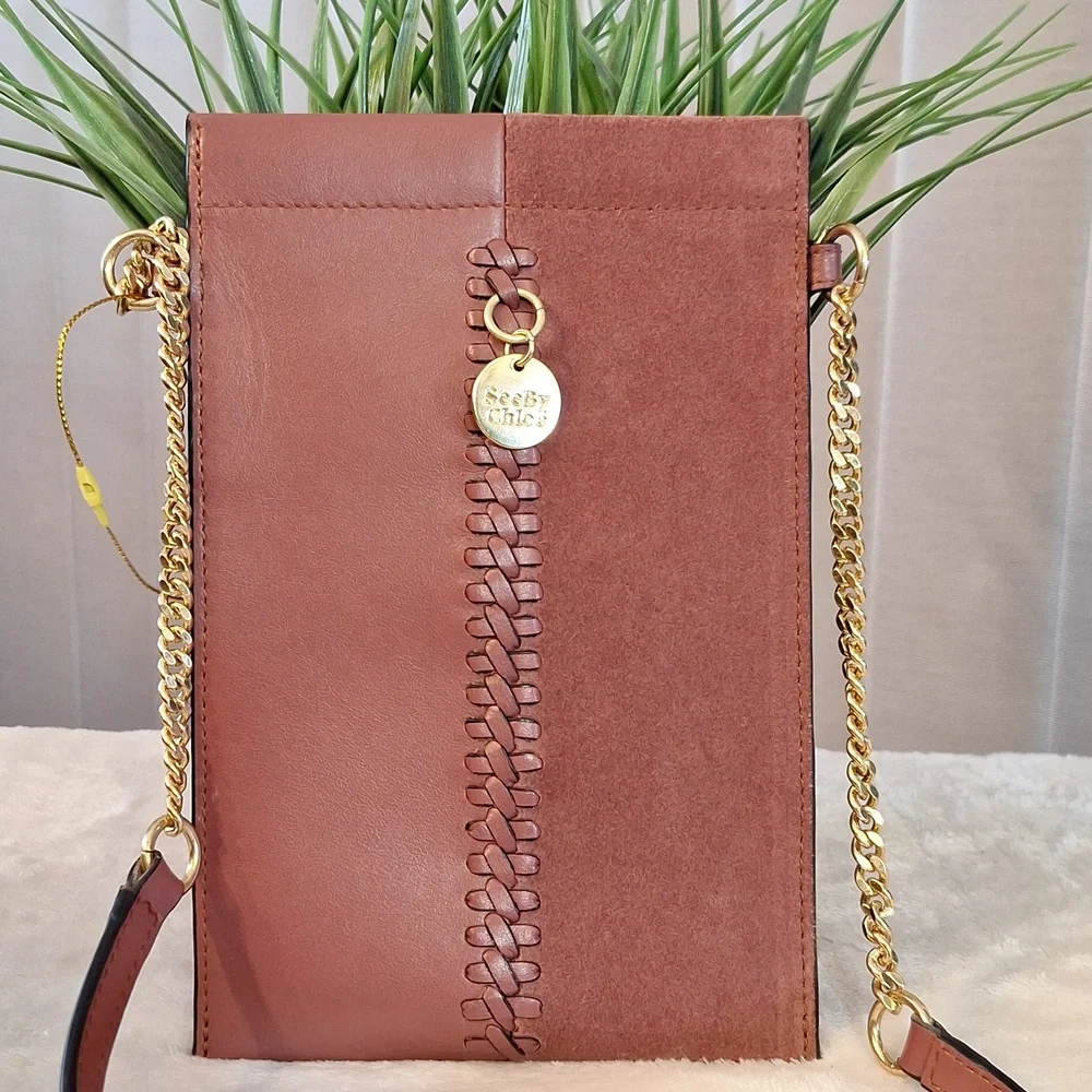 New See By Chloe Leather Crossbody Pouch - Picture 10 of 11